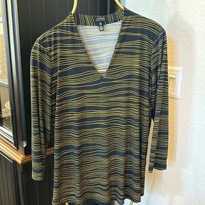 Jones of NY 3/4 sleeve blouse/shirt size L